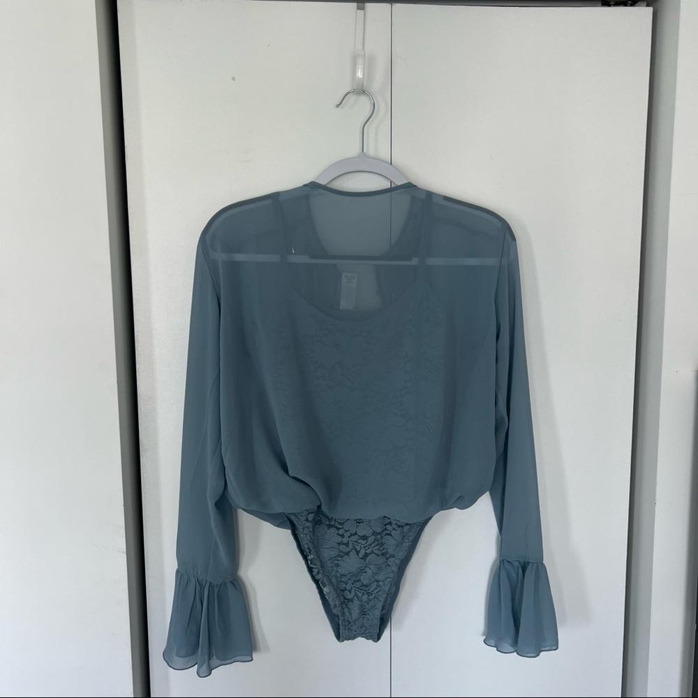 HAH | Hot As Hell Mama Jenn Bodysuit in baby blue